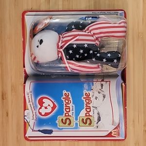 TY Spangle the Bear McDonald's Teenie Beanie 2000 International Bears 2 Sealed